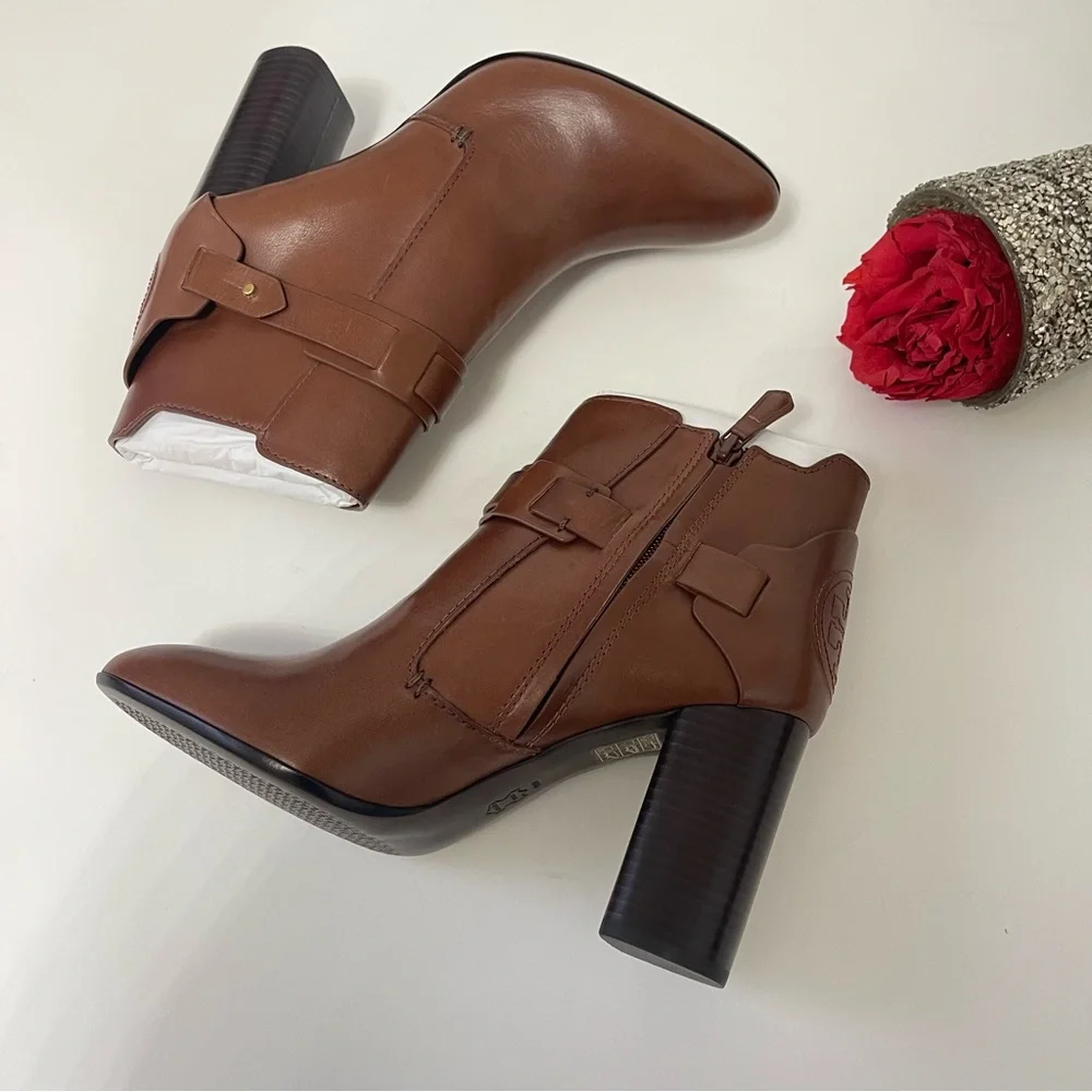 Tory Burch Almond Colton Leather Bootie- New In Box - Size 10- Reemoly - Picture 15 of 15